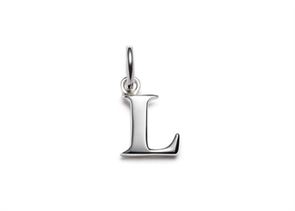 Rhodium Plated | Alphabet Pendants